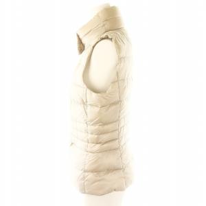 HERNO AMELIA ダウンベスト アウター スタンドカラー ジップアップ 総裏地 40 ベージュ /DO OS