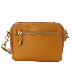 ANYA HINDMARCH スマイリー レザー×スエード タッセル ショルダーバッグ ブラウン