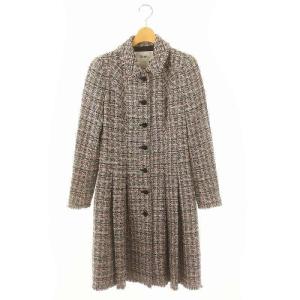 ツイードコート アウター 36 M ピンク マルチカラー /YQ OS