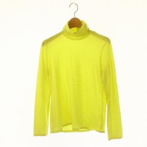 リーラプロニ LEELA PLONI ウールハイネックカットソー 長袖 プルオーバー 38 M 黄 イエロー