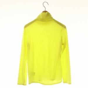 theory luxe リーラプロニ LEELA PLONI ウールハイネックカットソー 長袖 プルオーバー 38 M 黄 イエロー
