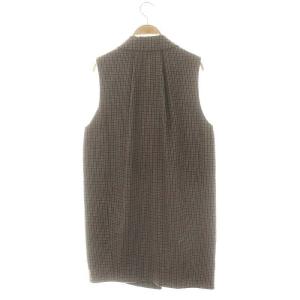 Diagram GRACE CONTINENTAL 22AW テーラーミニワンピース ノースリーブ チェック ダブル 36 マルチカラー