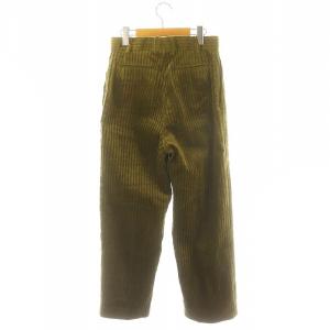 BLAMINK ワイドコーデュロイパンツ ノータック 36 オリーブ