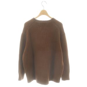 Ron Herman ×エブール ebure カシミヤ混クルーネックニット セーター 長袖 茶色 ブラウン /ES OS
