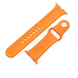 HERMES アップルウォッチバンド Apple Watch ラバーバンド アームバンド オレンジ /YO7 OH