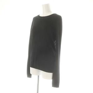 Max Mara ニット セーター 長袖 カシミヤ ラインストーン シルク M 黒 ブラック /MF OS
