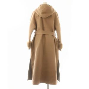 FENDI フーデットコート 38 ピンクベージュ