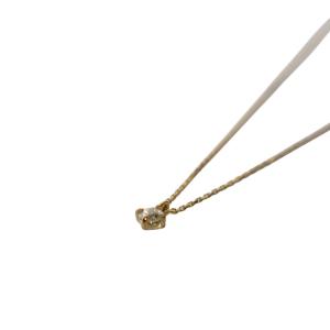 ete ネックレスブライト ペンダント K18 0.06 ダイヤモンド ゴールドカラー 0.7g /AQ OS