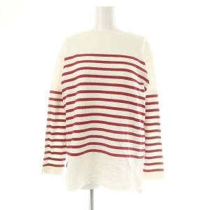 PRIME GARDEN別注 BORDER BOAT NECK PO プルオーバー カットソー 長袖 02 白 赤 ホワイト