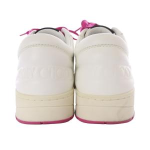 JIMMY CHOO ハワイ HAWAII スニーカー ローカット スター ラインストーン レザー 37 24cm 白 ホワイト ピンク