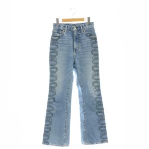 23SS SNAKE LOOP デニムフレアパンツ ジーンズ 26 ライトブルー