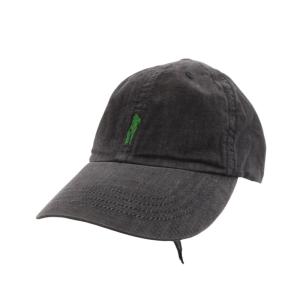 23SS HYS TIMES刺繍 デニムキャップ 帽子 黒 ブラック