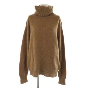 ヤクオーバータートル ニット セーター 長袖 S 茶色 ブラウン /ES OS