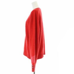 ANYA HINDMARCH UNIQLO カシミヤクルーネックセーター ニット 長袖 XL 赤 レッド
