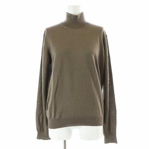 カシミヤハイネックニット カットソー 長袖 シルク昆 42 L グレー