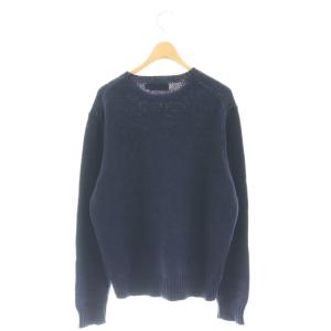 POLO RALPH LAUREN ポロベア コットンリネン ニット プルオーバー M ネイビー