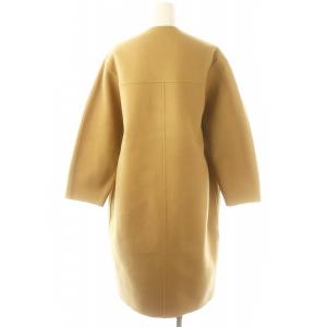 Drawer リバーノーカラーコート 36 ベージュ