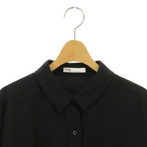 Plage 長袖シャツ チュニック丈 黒 ブラック
