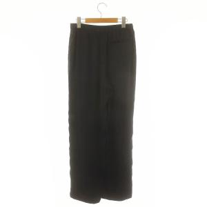 Theory 24SS Crushed Satin Wide Pull On パンツ ワイド イージー 0 紺 ネイビー