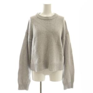 23AW カシミヤニットプルオーバー セーター 長袖 グレー /DF OS