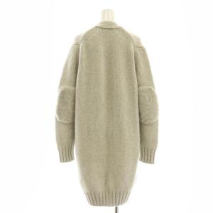 Drawer ムートンパッチロングカーディガン 1 グレー