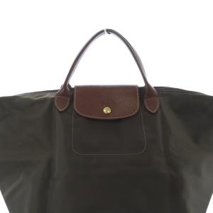 Longchamp プリアージュ M トートバッグ ハンドバッグ 茶色 ブラウン 1623089015