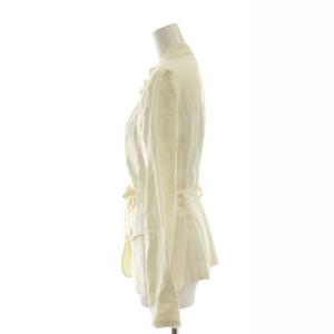 ARMANI COLLEZIONI リネン ジャケット 薄手 40 L オフホワイト