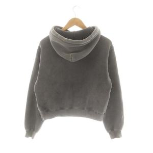 alexanderwang ロゴ スウェットパーカー 長袖 プルオーバー 裏起毛 XXS グレー