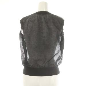 Plage 23SS SHEER V NECK VEST ベスト プルオーバー Vネック シアー 黒 ブラック