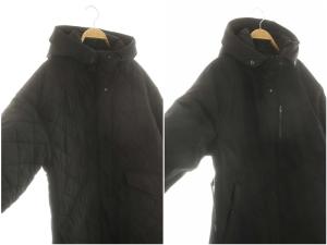 BARNYARDSTORM 2WAY ロングコート キルティング アウター フード リバーシブル 0 黒 ブラック /MF OS