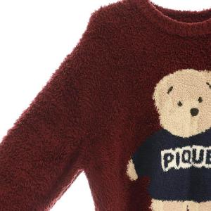 gelato pique ジェラートベアジャガードプルオーバー ルームウェア パジャマ 赤 レッド