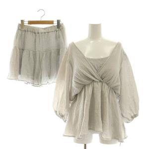 上下2点セット Mint ガーゼプルオーバー ガーゼショートパンツ ルームウェア パジャマ ミントグリーン