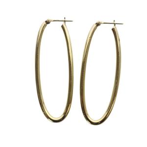 MARIHA innocent Light フープピアス オーバルM SV ゴールド色