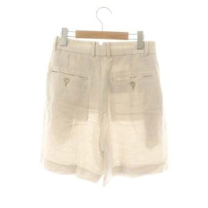 ebure 24SS リネンショートパンツ ハーフパンツ 麻混 36 S ベージュ