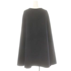 Rouge vif 24AW 40周年 ウールカシミヤリバーマントコート ポンチョ ケープ ウール 黒 ブラック /MF OS