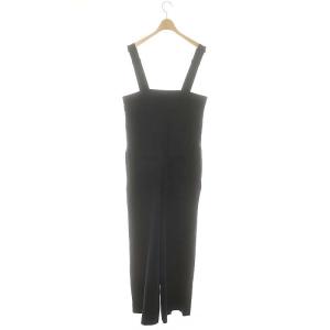 L'Appartement 23AW Dry Cloth サロペット ジャンプスーツ ワイド 36 紺 ネイビー