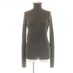 22AW Rib Turtlneck リブニット セーター 長袖 タートルネック ダークブラウン