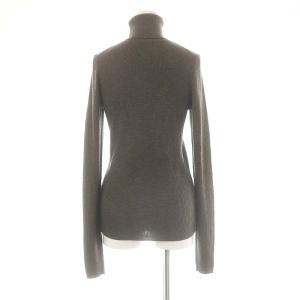 L'Appartement 22AW Rib Turtlneck リブニット セーター 長袖 タートルネック ダークブラウン