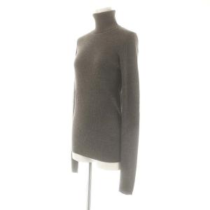 L'Appartement 22AW Rib Turtlneck リブニット セーター 長袖 タートルネック ダークブラウン