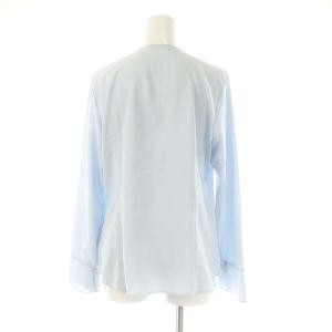 【美品】割線フリルチュニックブラウス ブルー 36 / セルフォード 25SS 美品】割線フリルチュニックブラウス ブルー 36 / セルフォード