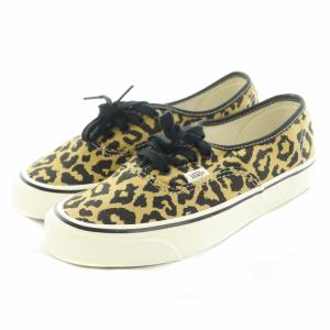 VANS スニーカー AUTHENTIC 44 DX キャンバス レオパード イエロー系 24cm OS