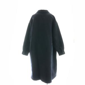 45rpm コットンフランネルのスモックドレス ワンピース ロング 長袖 2 濃紺 ネイビー