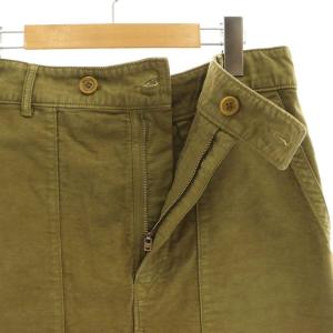 45rpm 麦サテンのベイカースカート ロング 2 カーキ