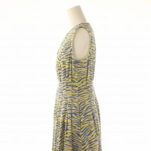 ANAYI 23SS ウェーブプリントタック ワンピース 38 マルチカラー