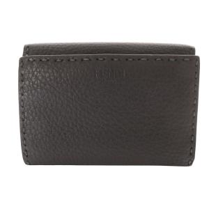 FENDI ピーカブー 2つ折り財布 グレー 8M0359