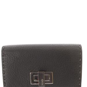 FENDI ピーカブー 2つ折り財布 グレー 8M0359