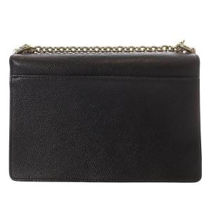 FURLA クロスボディ ショルダーバッグ ターンロック チェーン レザー ブラック /YO22