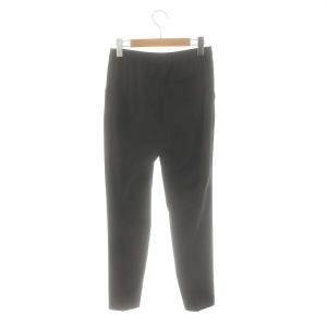 Theory 23AW SLEEK FLANNEL TREECA PULL ON GB パンツ テーパード ウール 0 黒 ブラック