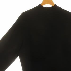 Theory 23AW DOUBLE KNIT LT N EASY TNK DR ワンピース 膝丈 長袖 S 黒 ブラック