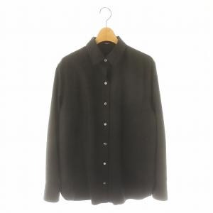 23AW SLEEK FLANNEL CLSC MENSWR SH C シャツ 長袖 S ダークグレー